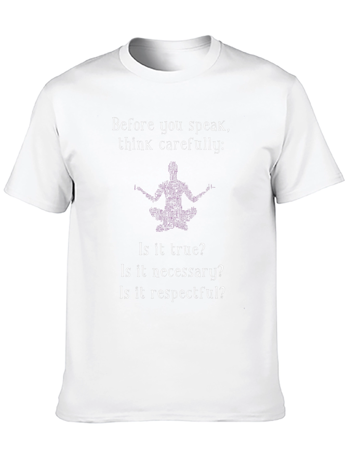 Think Carefully Graphic T-Shirt - Black