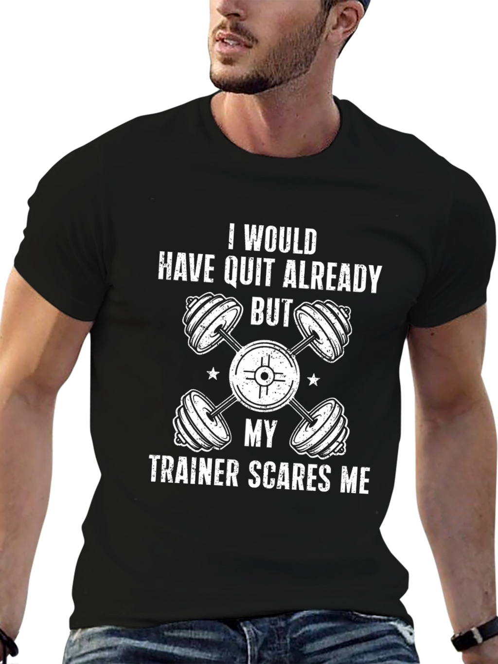 Funny Workout Trainer Motivation Graphic T-Shirt
