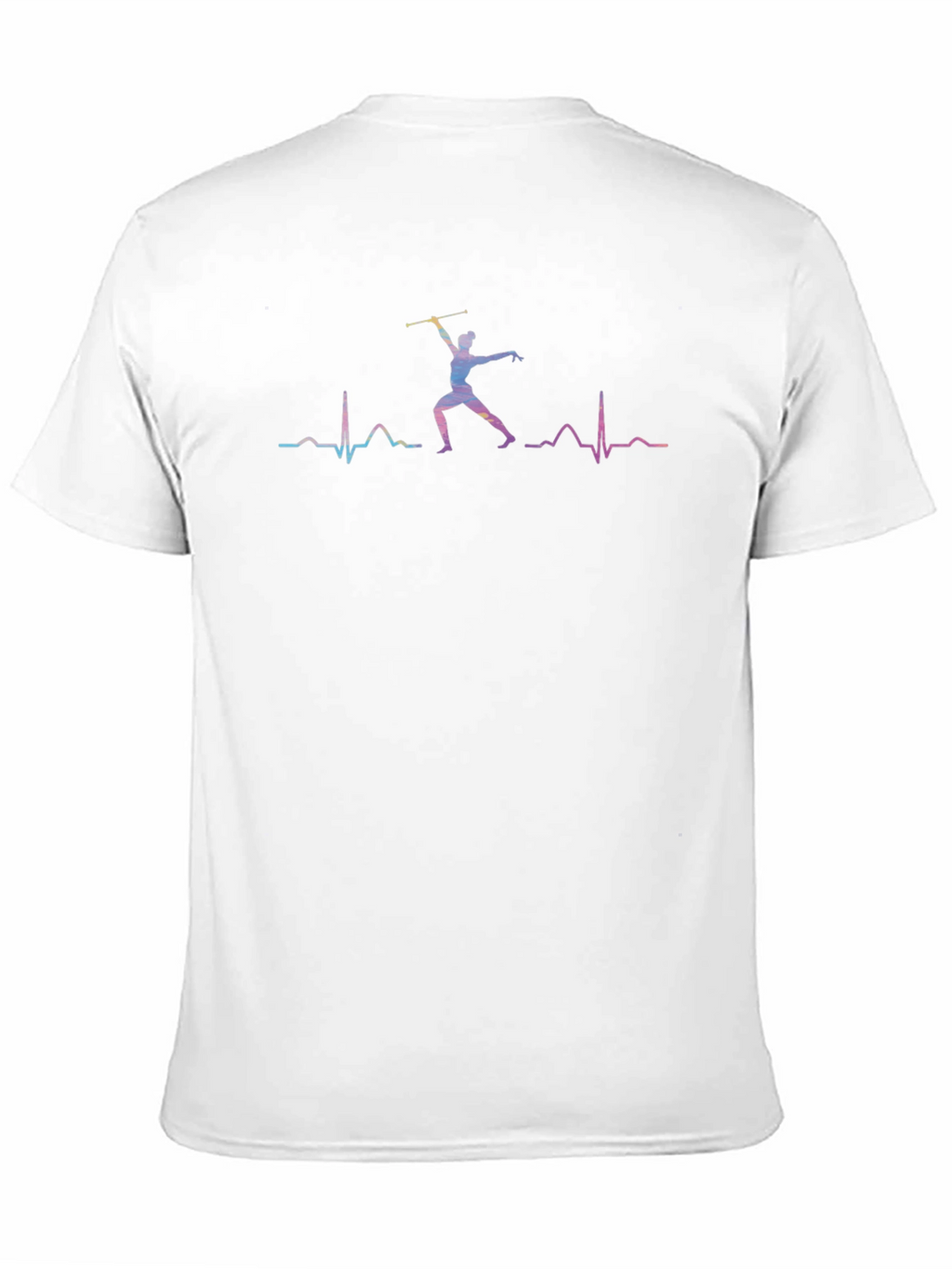 Baton Twirling Heartbeat T-Shirt