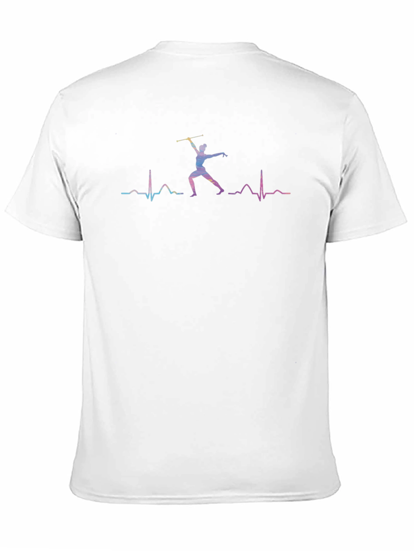 Baton Twirling Heartbeat T-Shirt