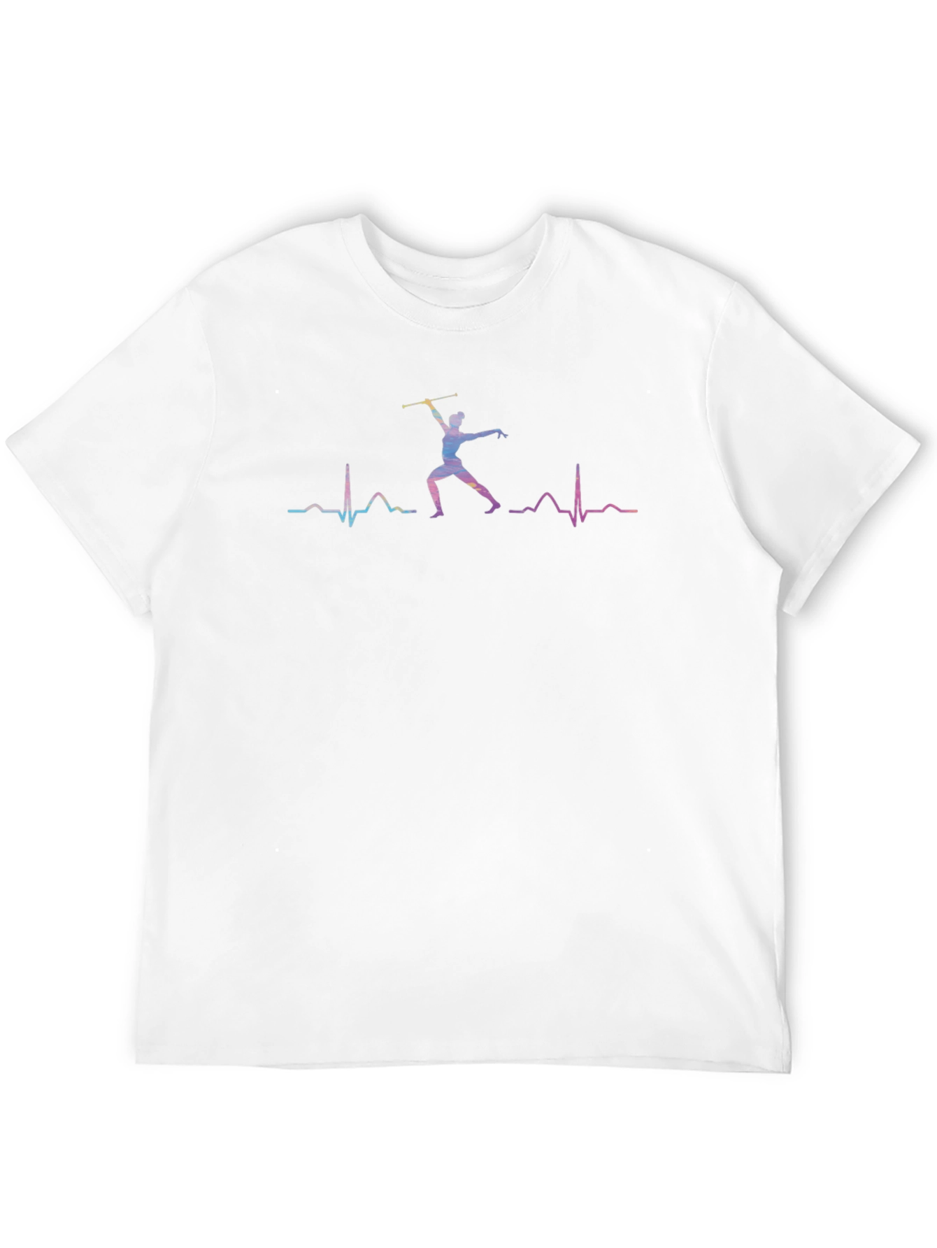 Baton Twirling Heartbeat T-Shirt