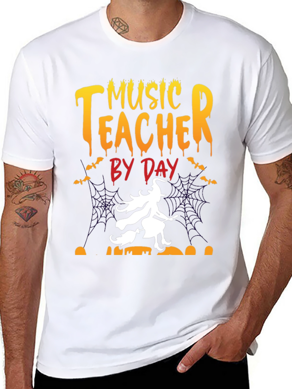 Music Teacher By Day Halloween T-Shirt