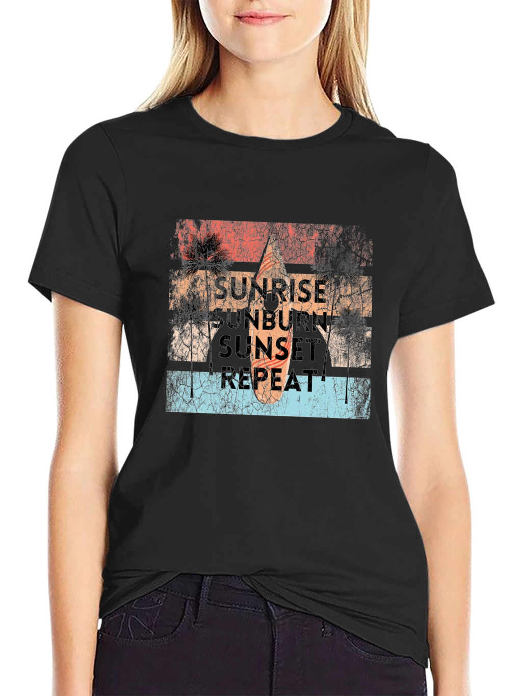 Sunrise Sunburn Sunset Repeat Tee