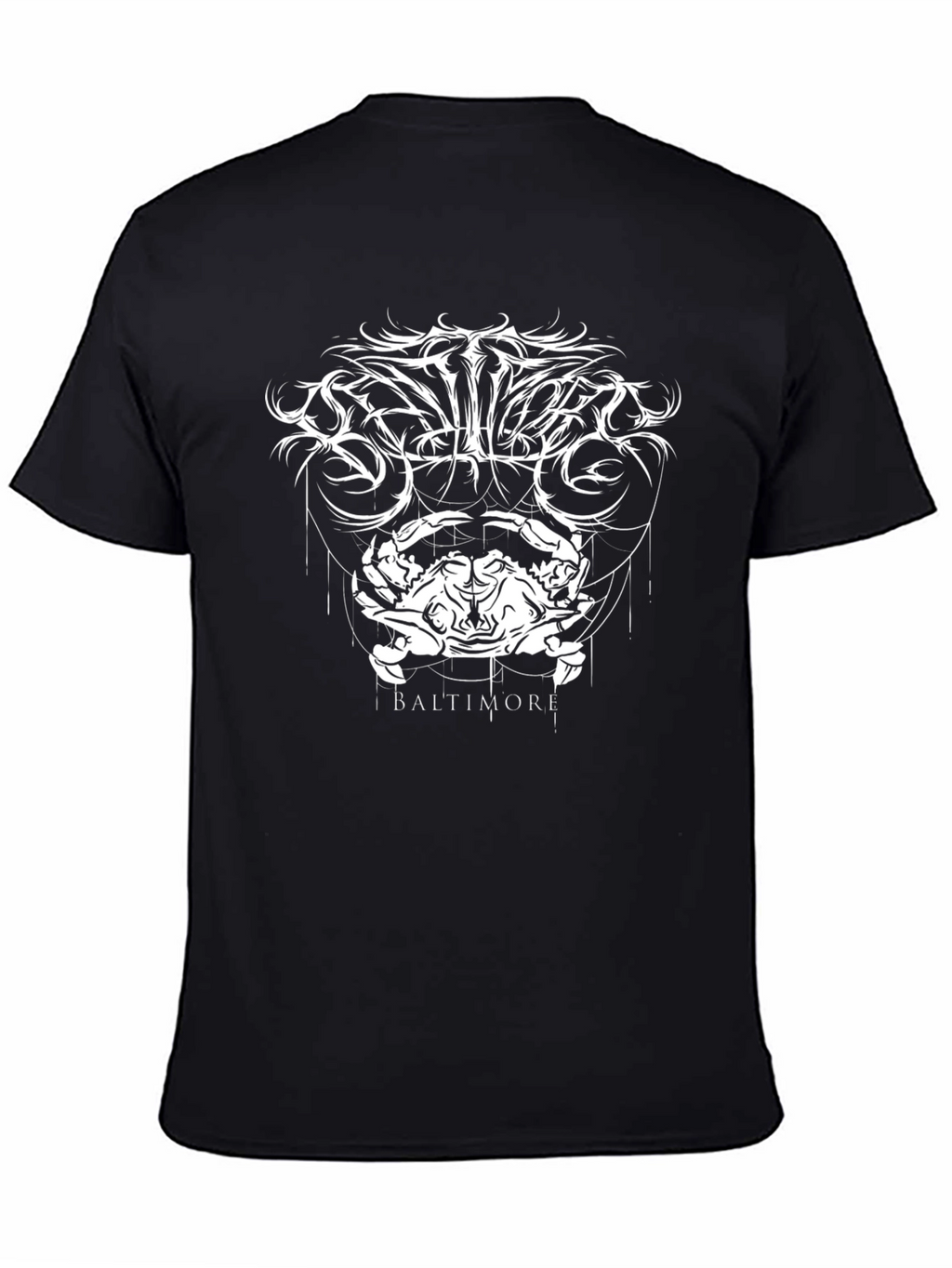 Baltimore Crab Graphic Tee - Black