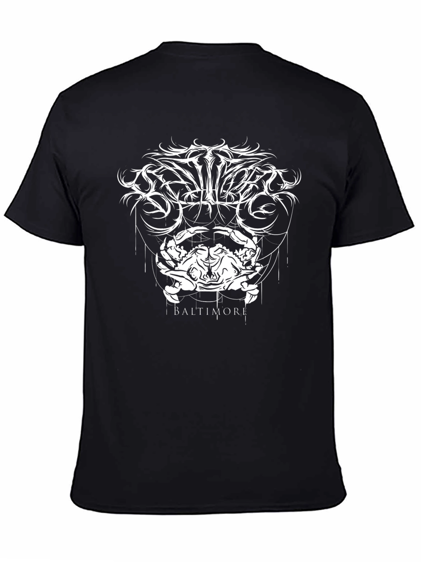 Baltimore Crab Graphic Tee - Black