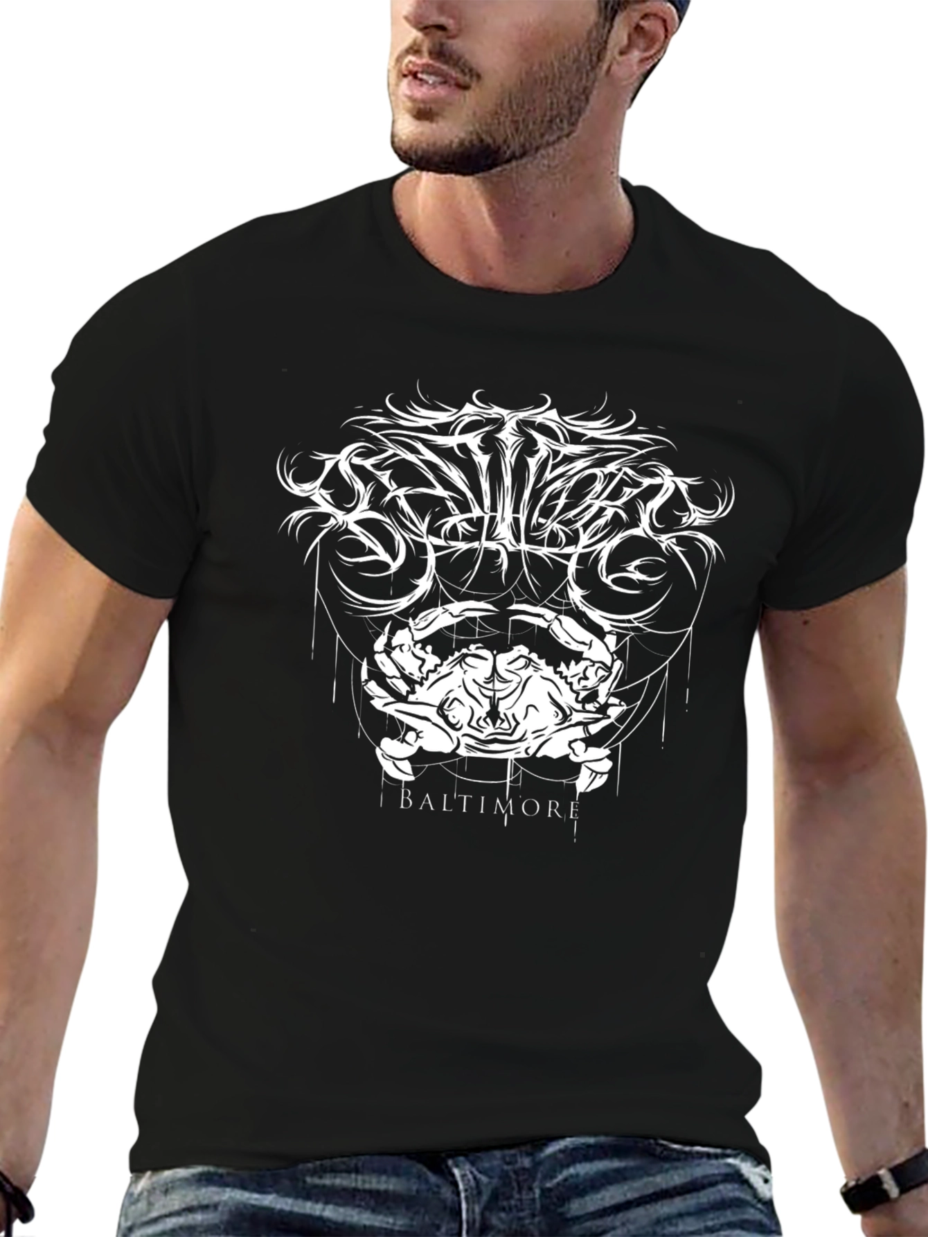 Baltimore Crab Graphic Tee - Black