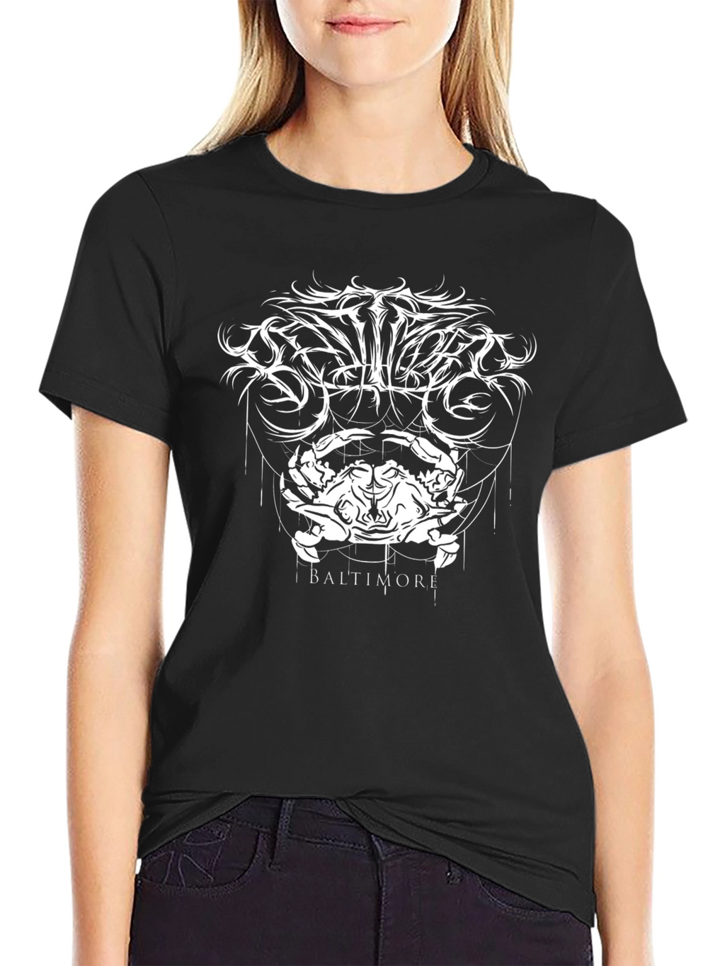 Baltimore Crab Graphic Tee - Black