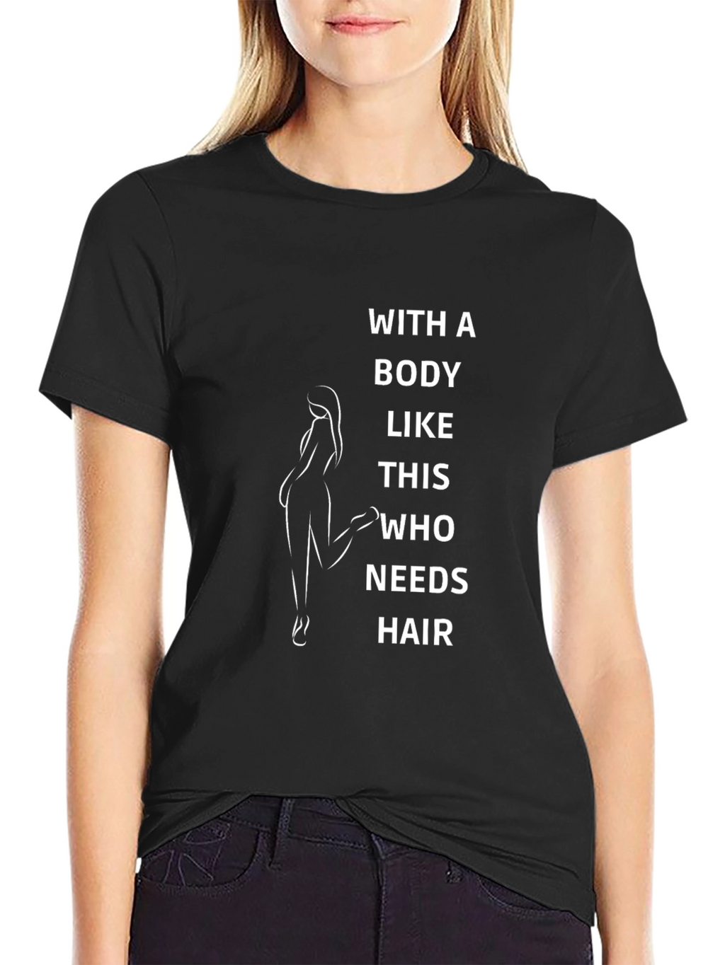 Funny Body Positive Bald Woman T-Shirt
