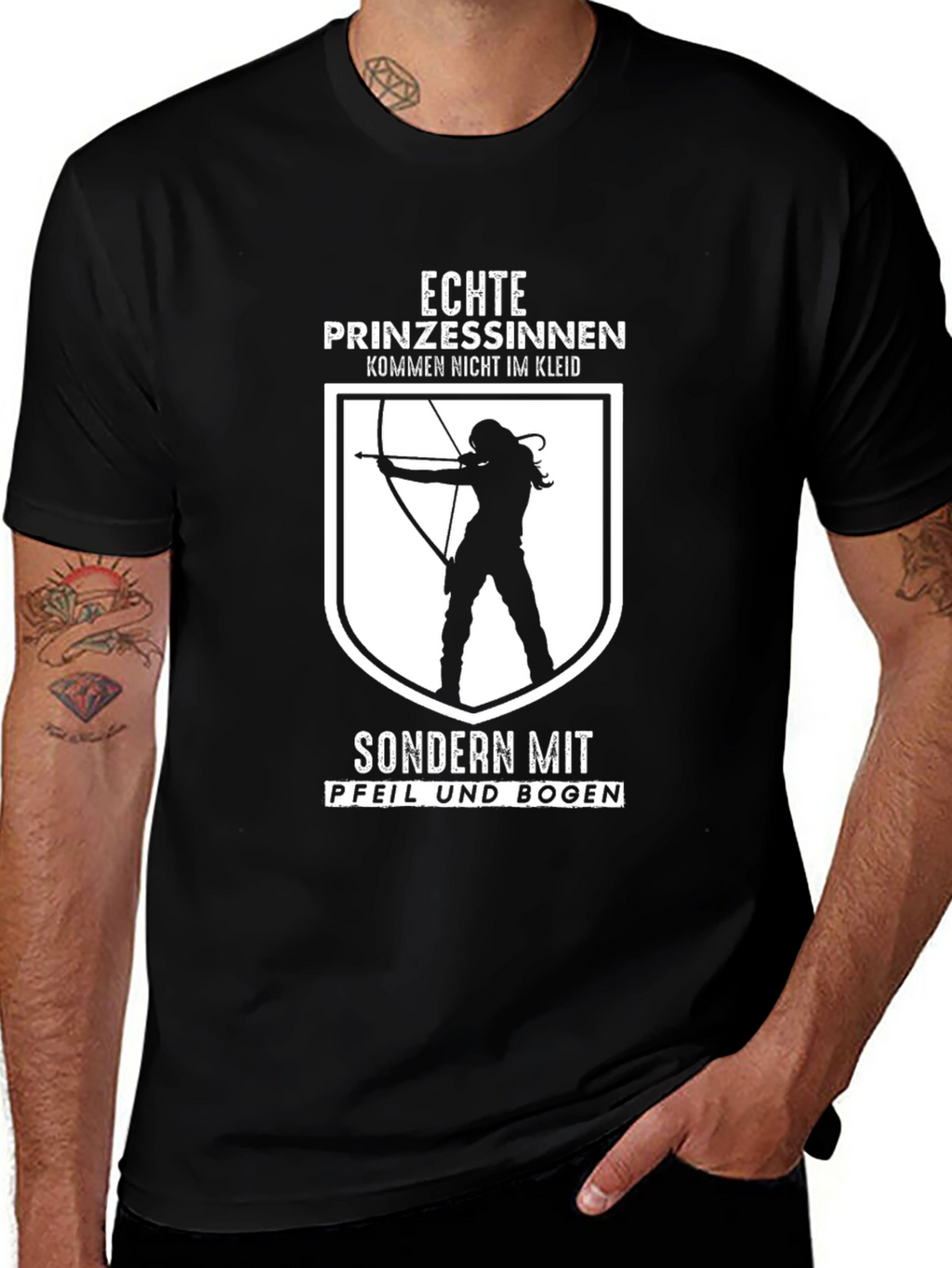 Archery Princess T-Shirt - German Quote Tee