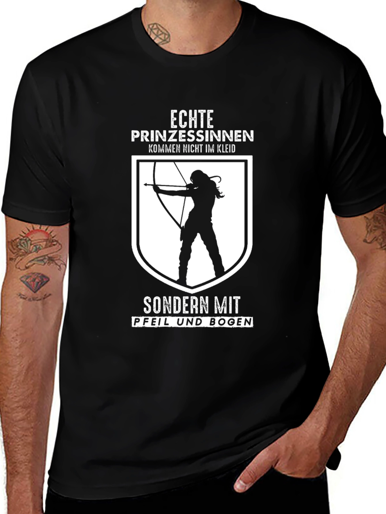Archery Princess T-Shirt - German Quote Tee