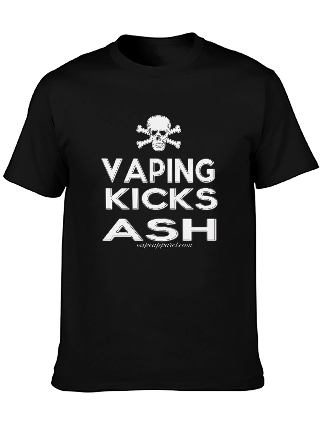 Vaping Kicks Ash T-Shirt - Skull & Crossbones