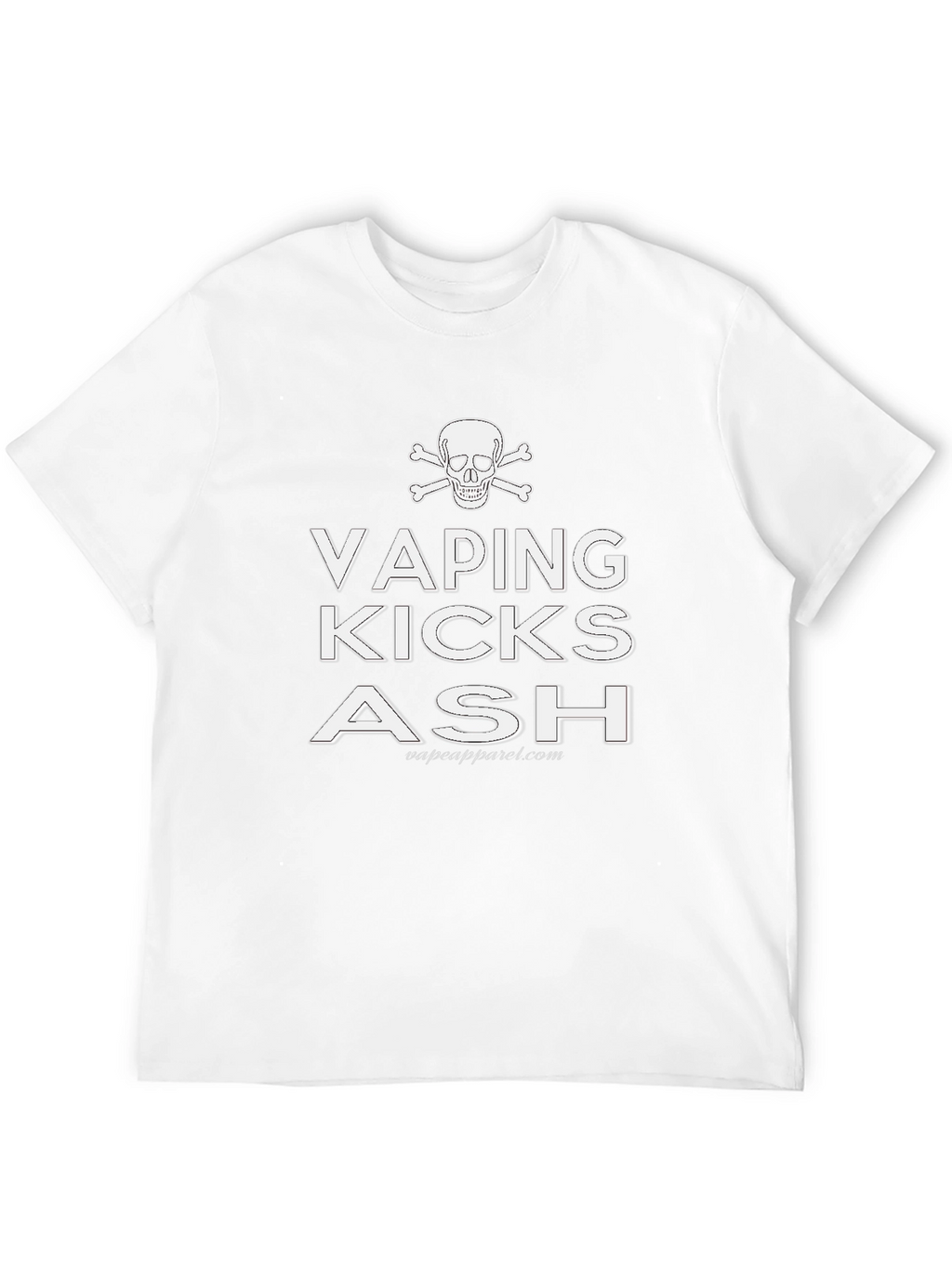 Vaping Kicks Ash T-Shirt - Skull & Crossbones