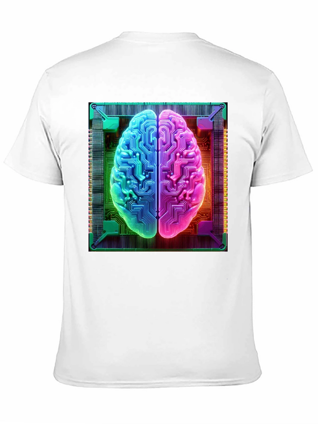 Circuit Brain Graphic Tee - Tech Mind T-Shirt