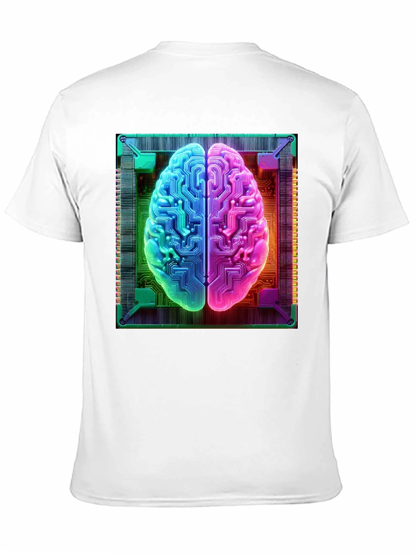 Circuit Brain Graphic Tee - Tech Mind T-Shirt