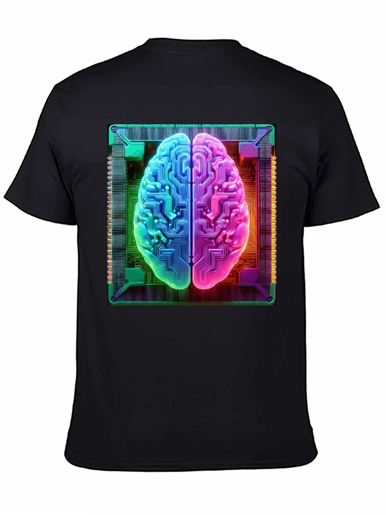 Circuit Brain Graphic Tee - Tech Mind T-Shirt