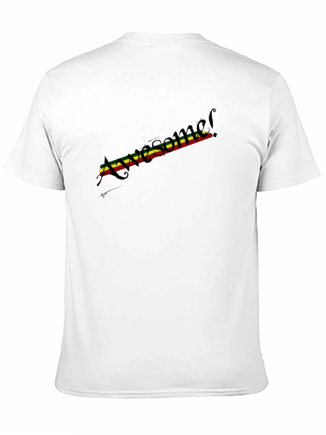 Awesome Reggae Stripe T-Shirt - Black
