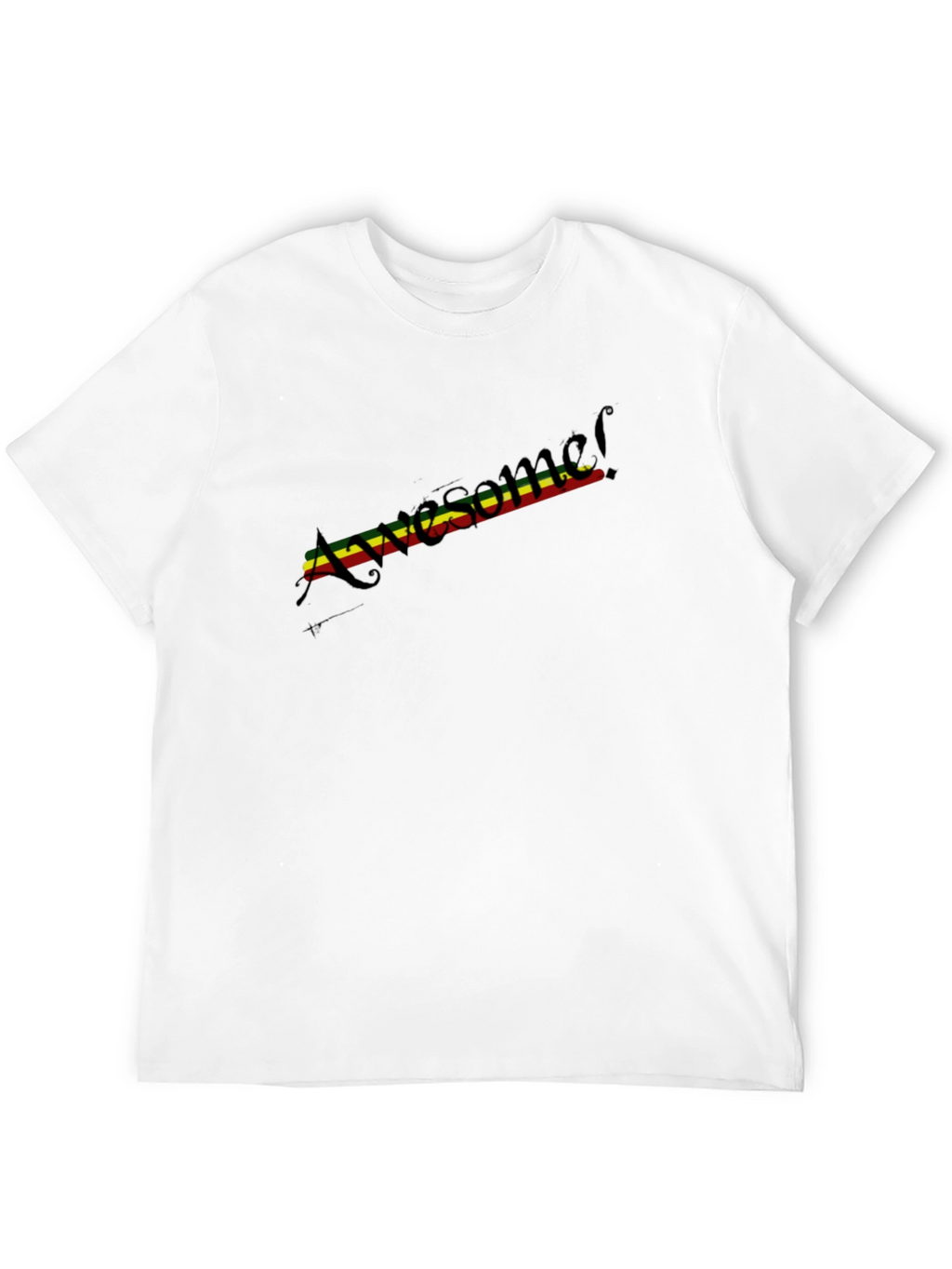 Awesome Reggae Stripe T-Shirt - Black