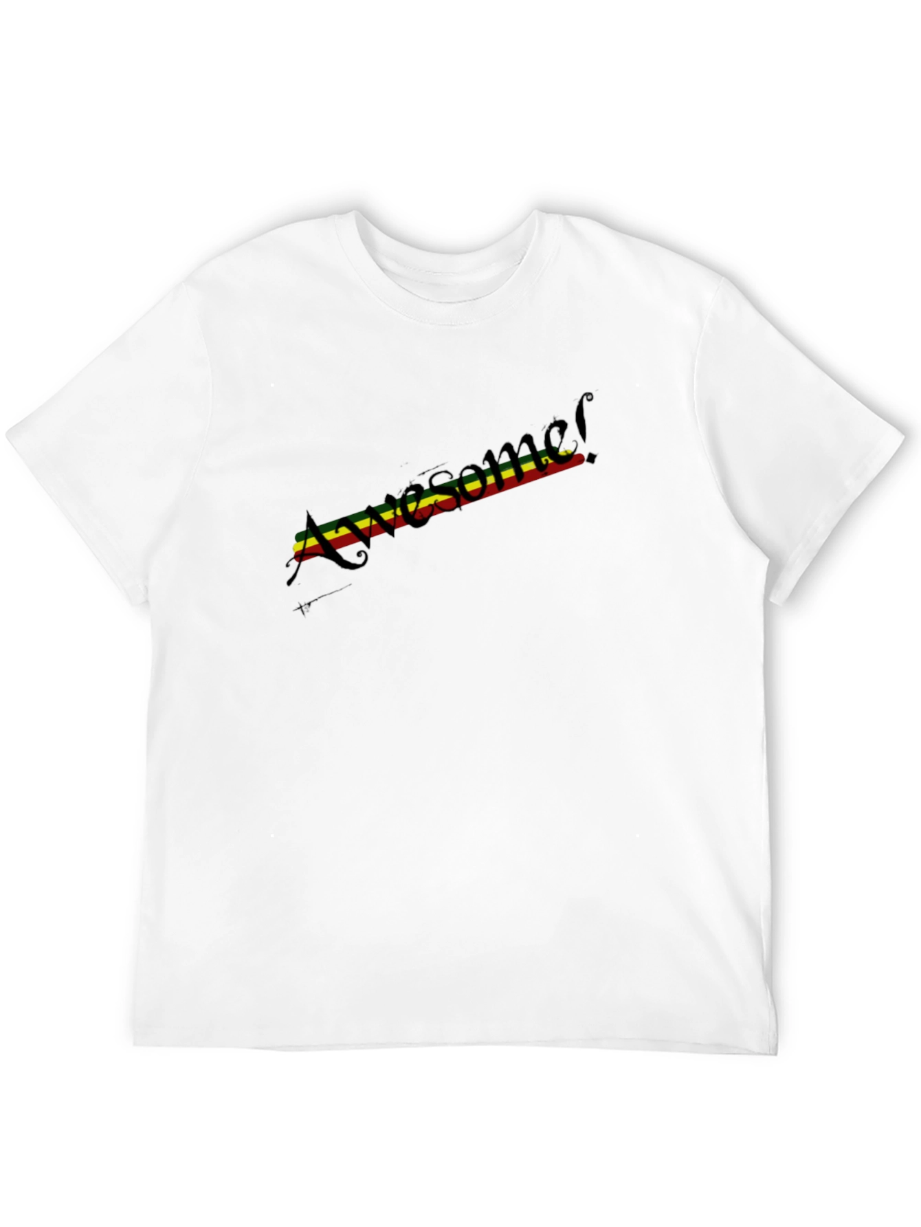 Awesome Reggae Stripe T-Shirt - Black
