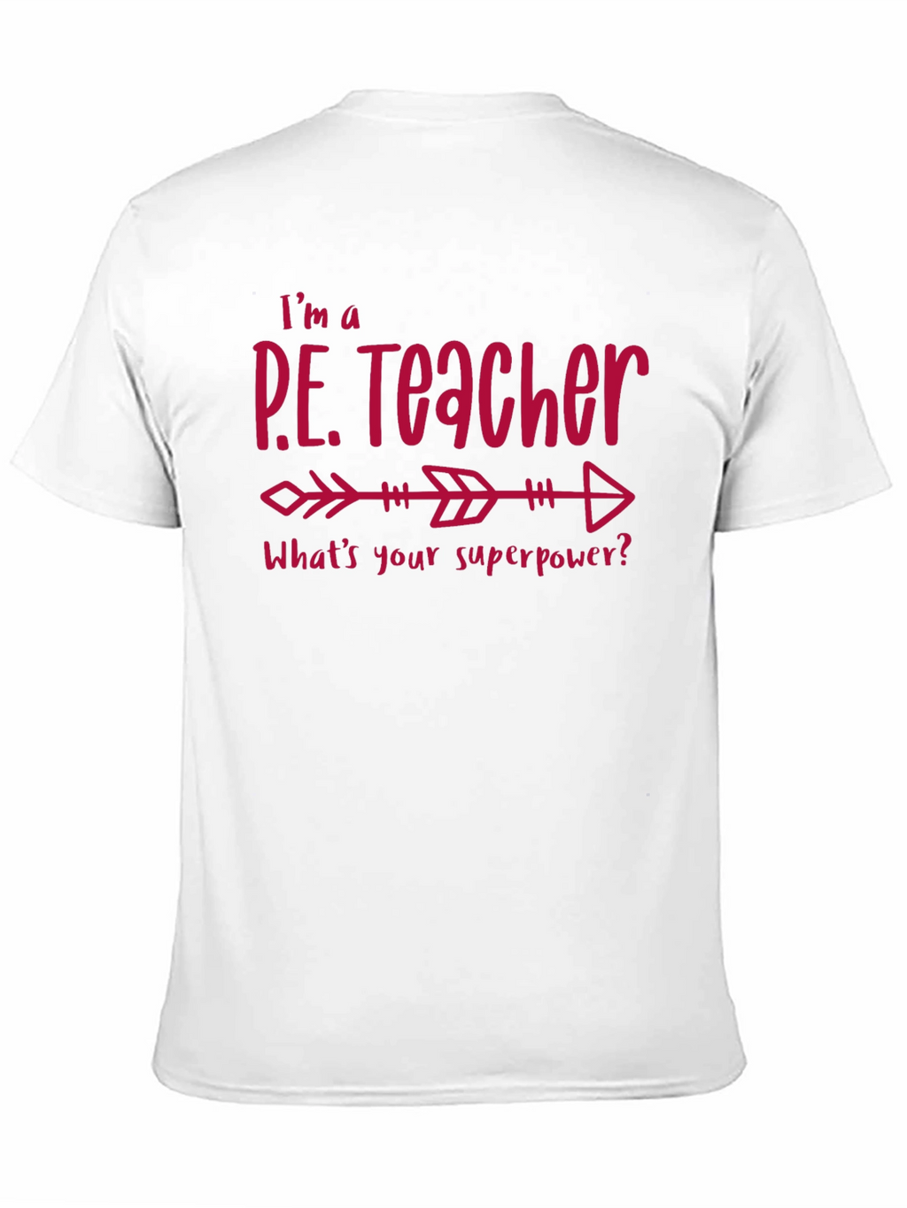 P.E. Teacher Superpower Black T-Shirt