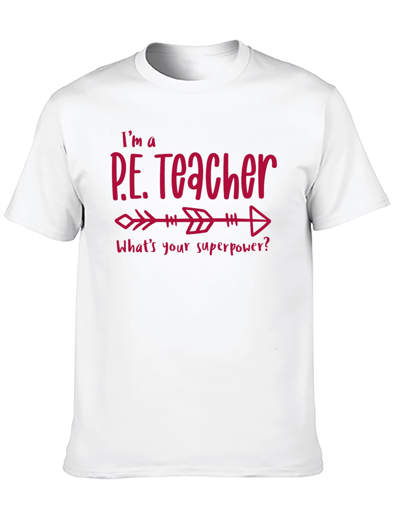 P.E. Teacher Superpower Black T-Shirt