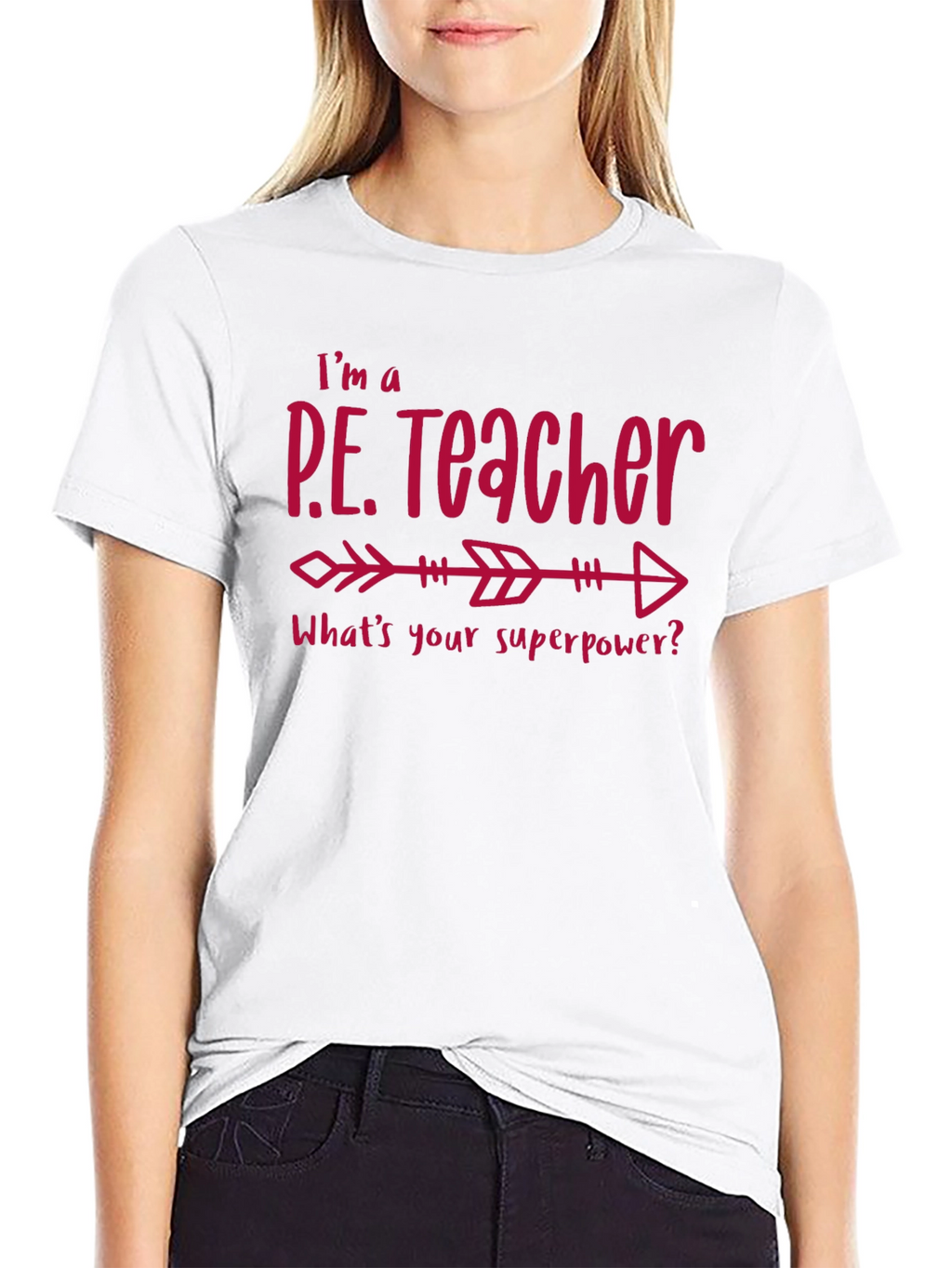 P.E. Teacher Superpower Black T-Shirt
