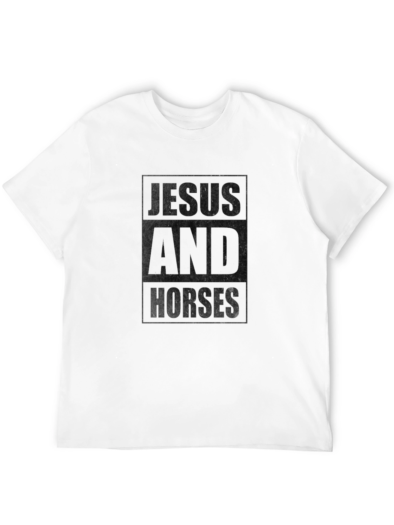 Jesus and Horses Graphic T-Shirt