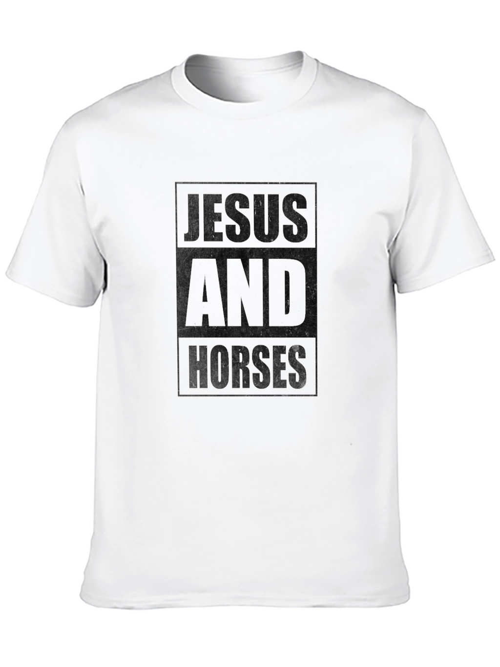Jesus and Horses Graphic T-Shirt