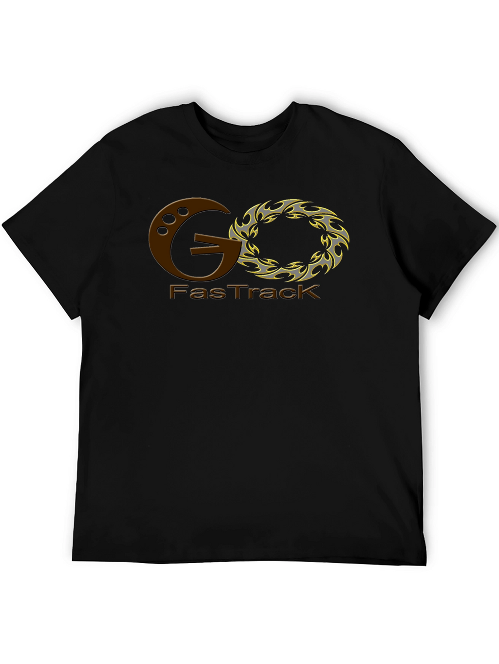 GO FasTrack Graphic Tee - Black Cotton Blend