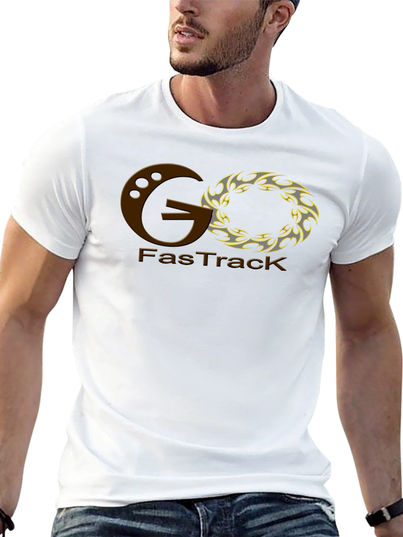 GO FasTrack Graphic Tee - Black Cotton Blend