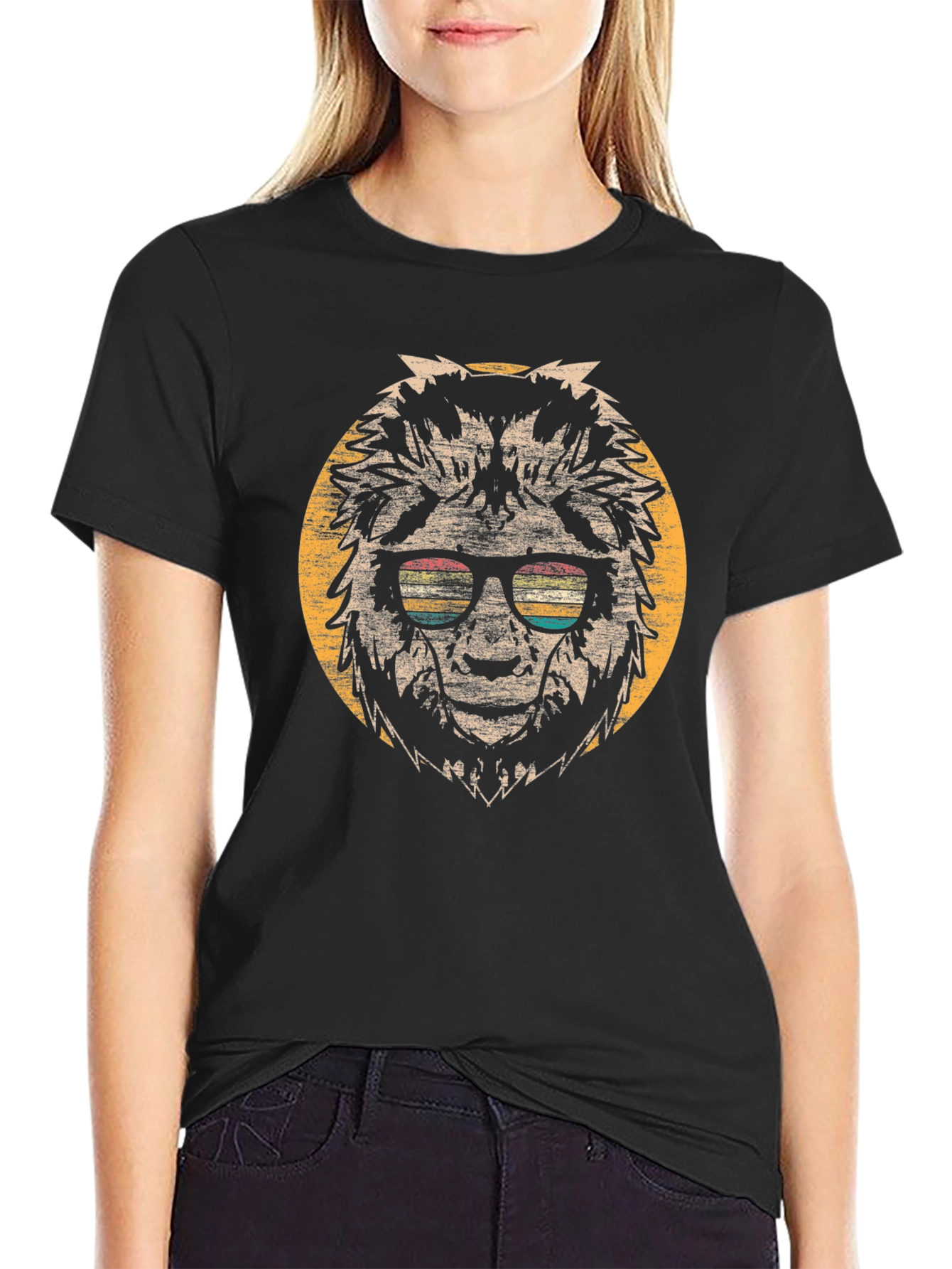 Retro Bigfoot Sunglasses Graphic T-Shirt