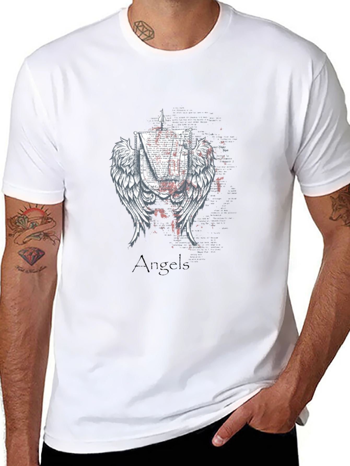 Angels Graphic Print Tee