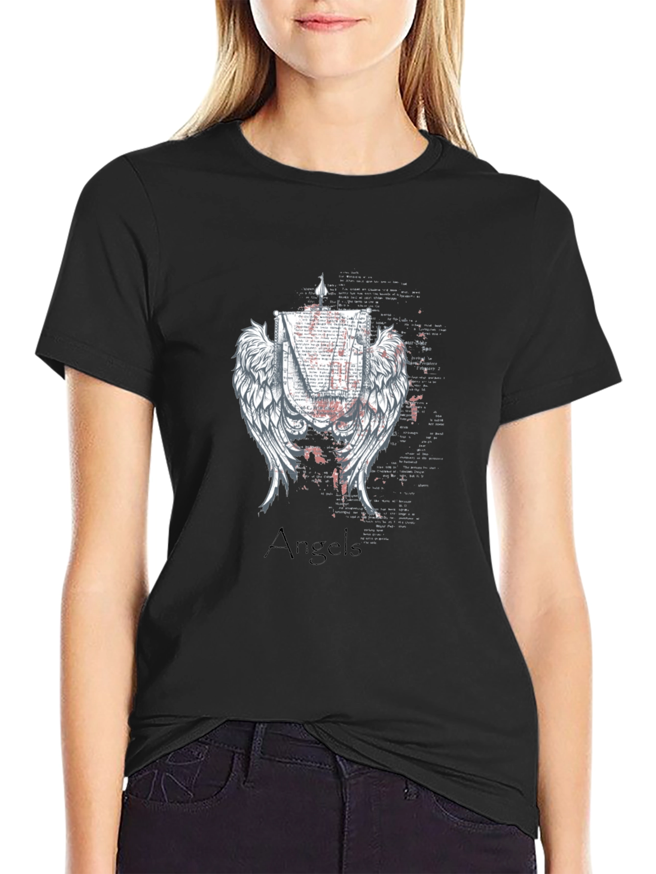 Angels Graphic Print Tee