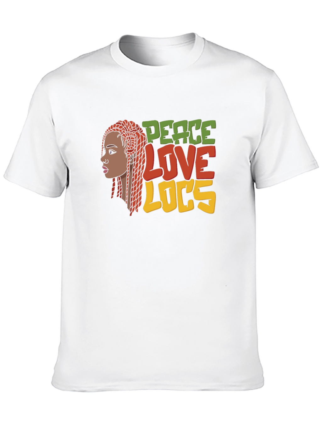 Peace Love Locs T-Shirt - Black Graphic Tee