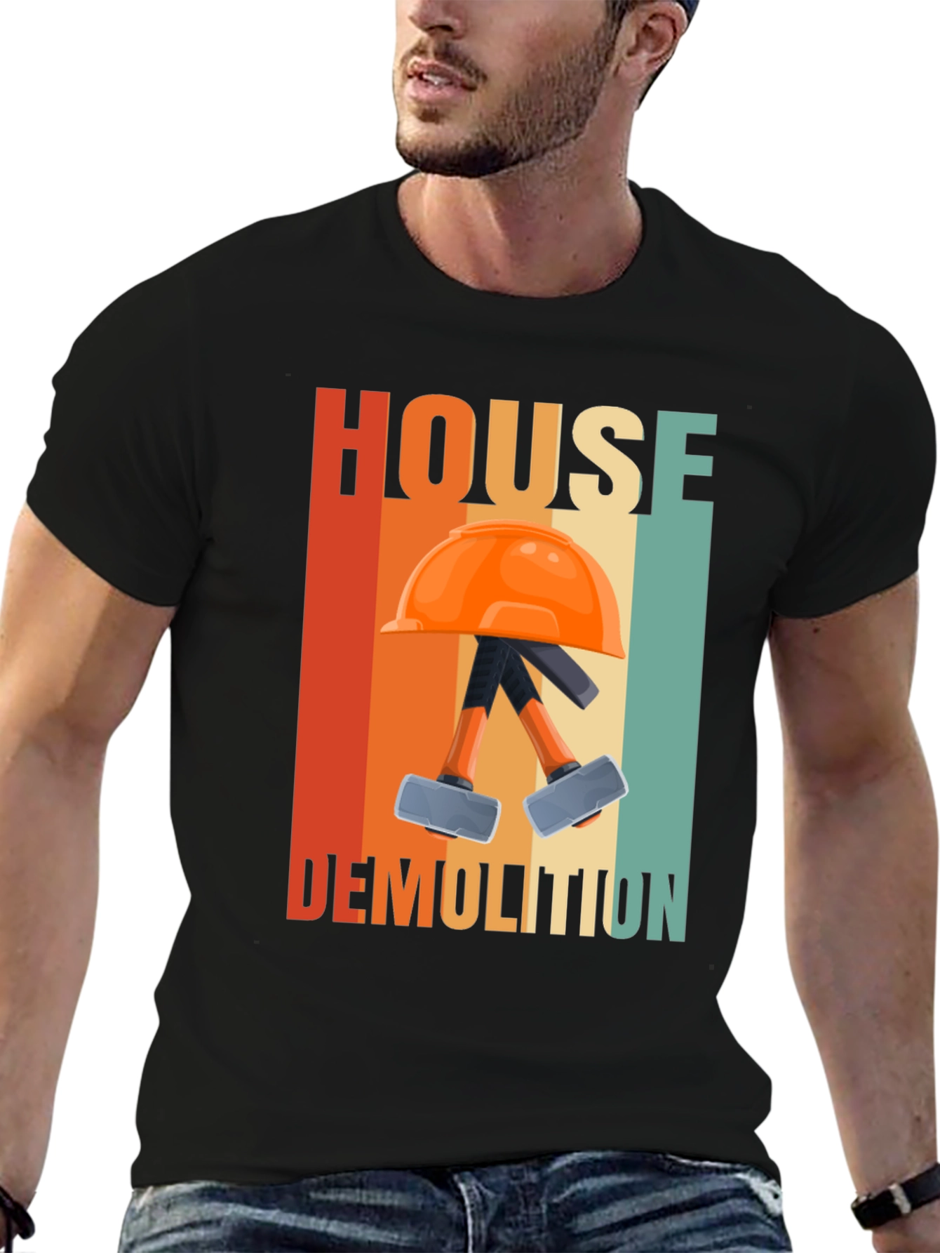 House Demolition T-Shirt - Retro Construction Tee