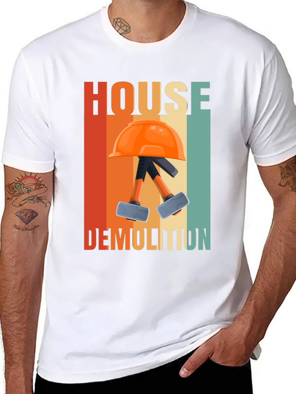 House Demolition T-Shirt - Retro Construction Tee