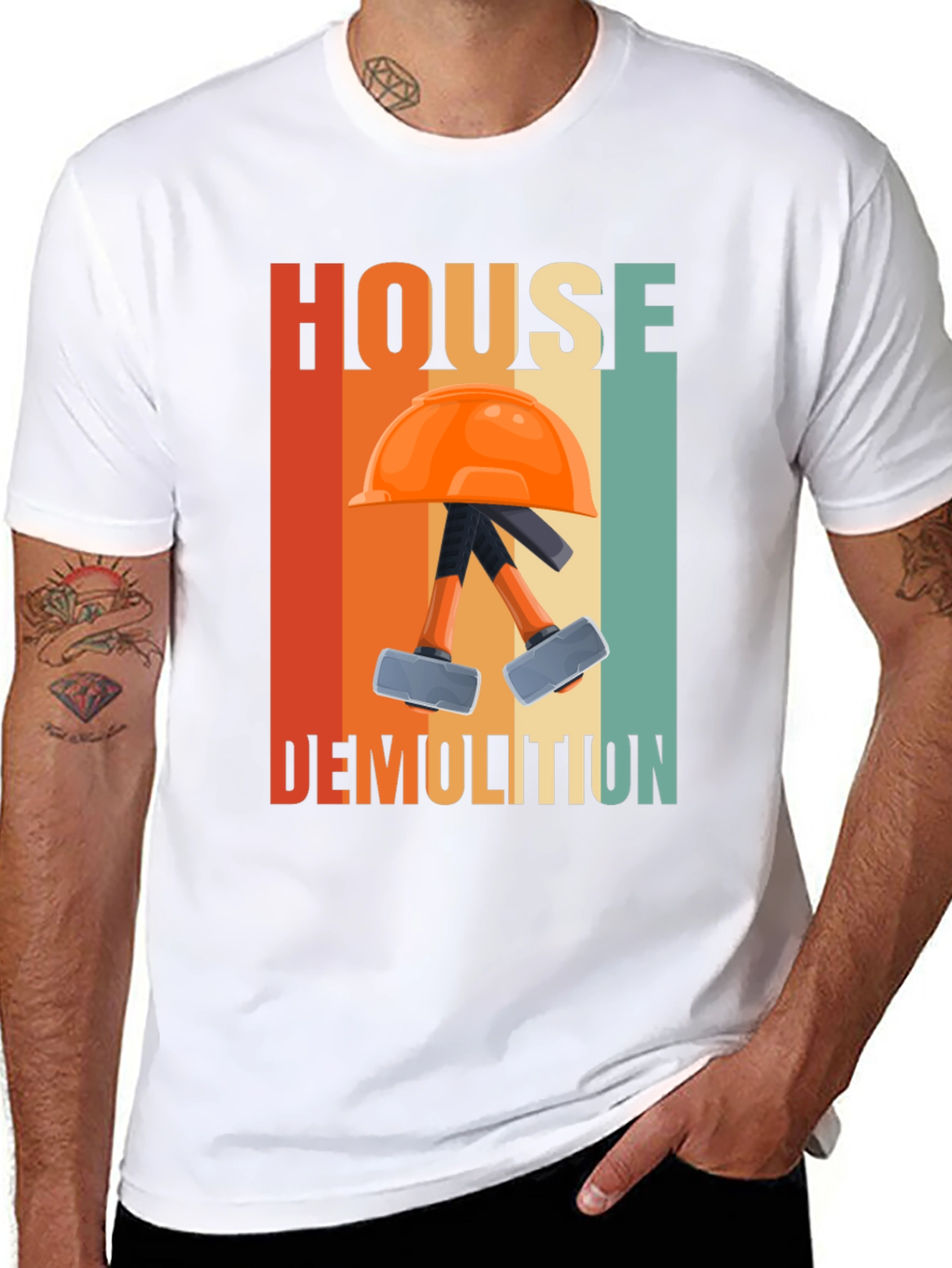 House Demolition T-Shirt - Retro Construction Tee