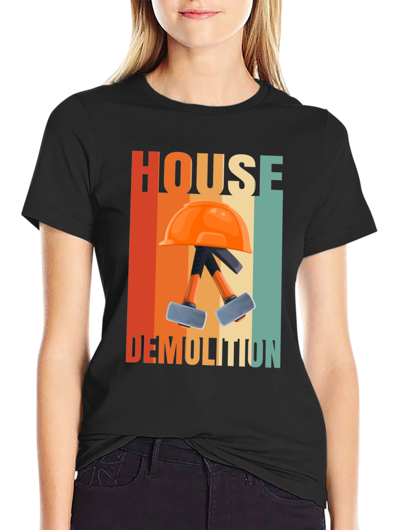 House Demolition T-Shirt - Retro Construction Tee