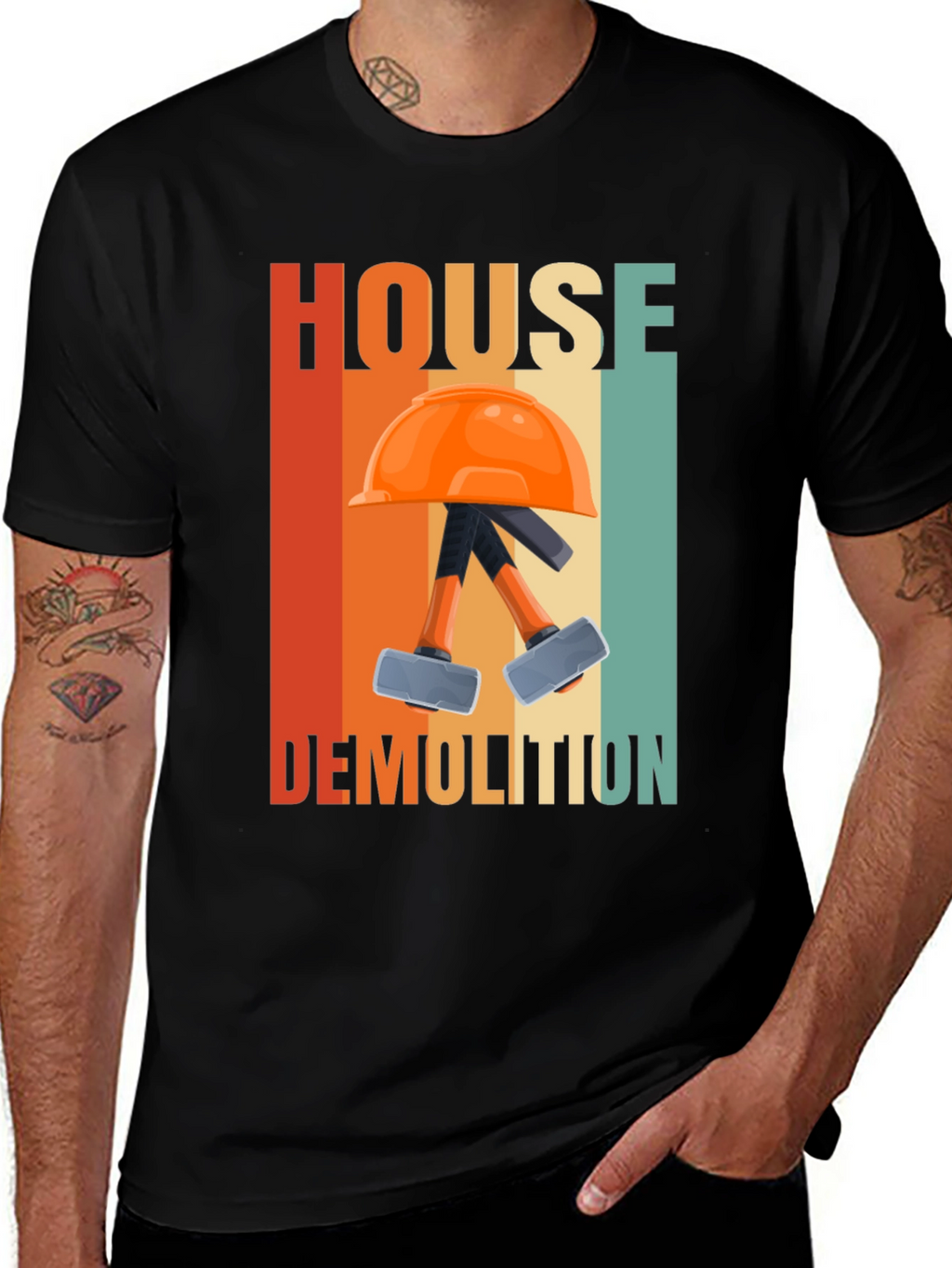 House Demolition T-Shirt - Retro Construction Tee