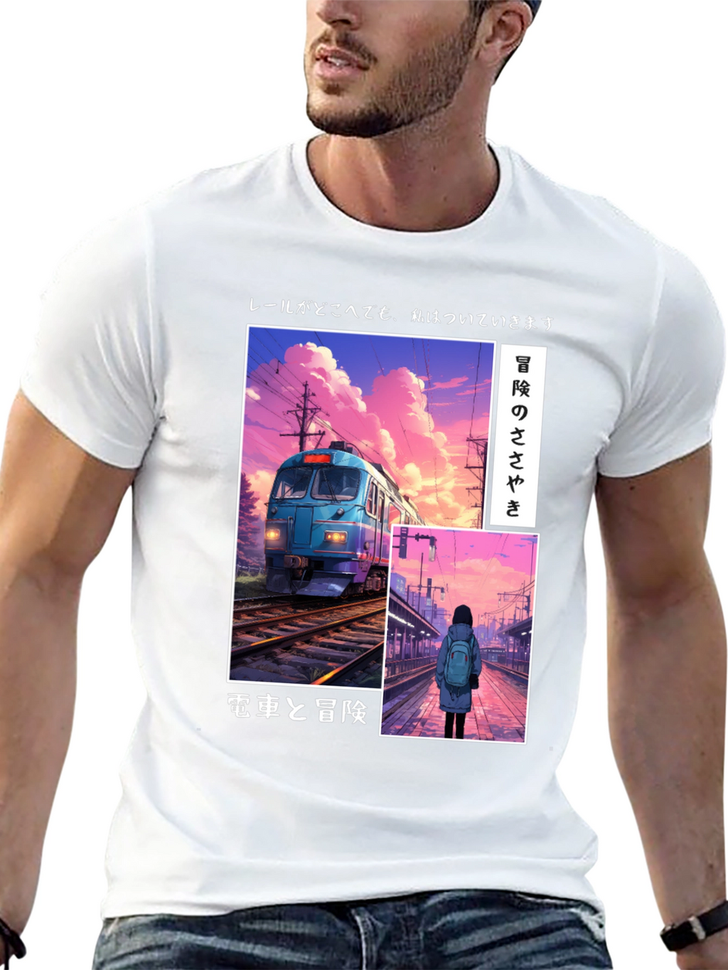 Anime Train Graphic Tee