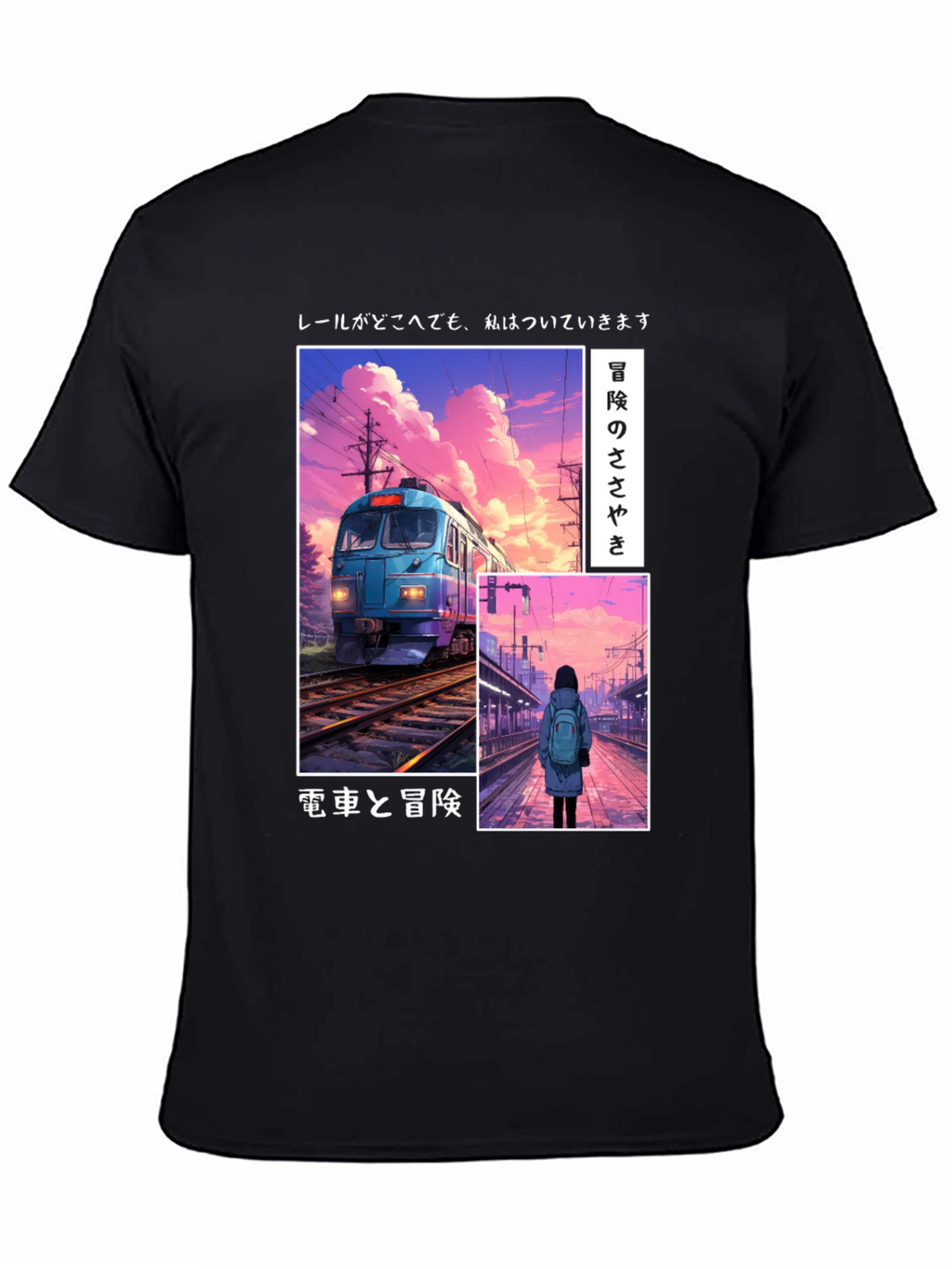 Anime Train Graphic Tee