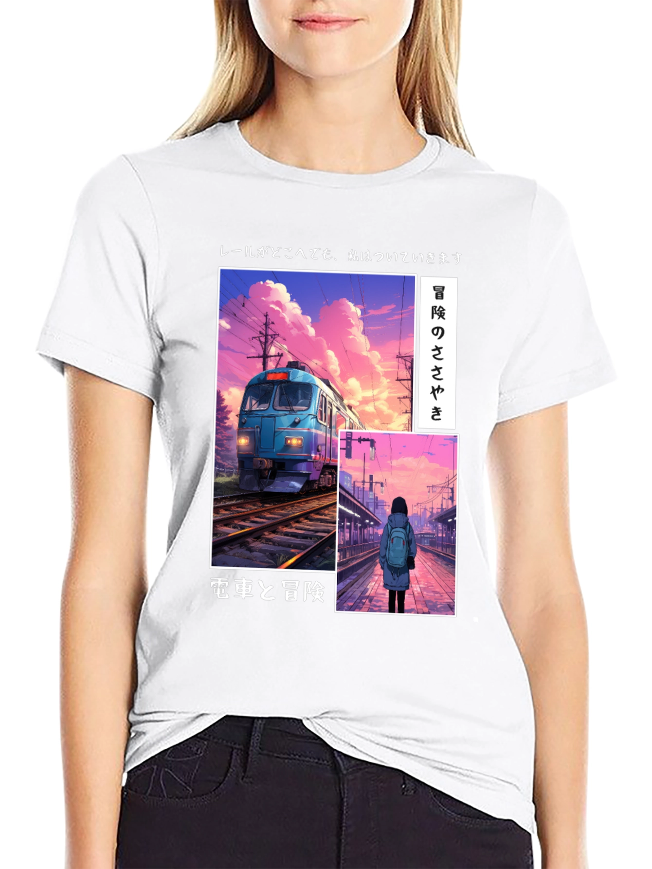 Anime Train Graphic Tee