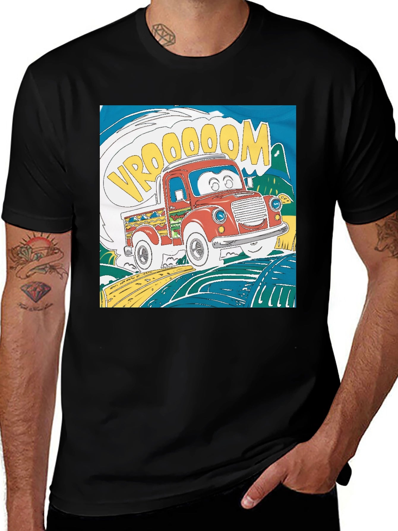 Cartoon Truck Graphic Tee