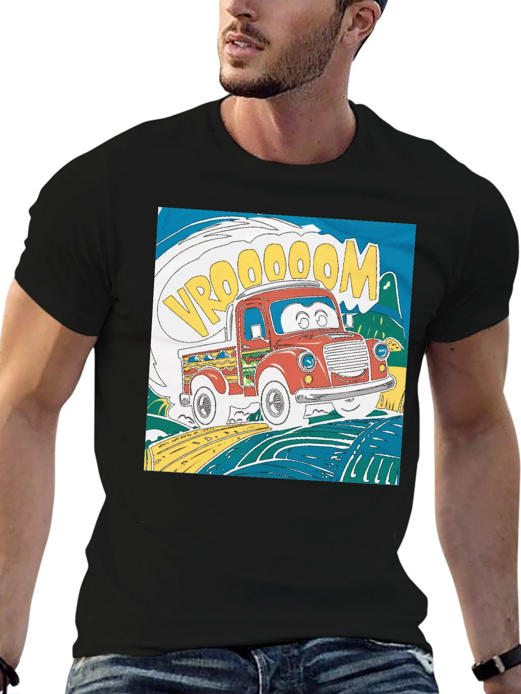 Cartoon Truck Graphic Tee