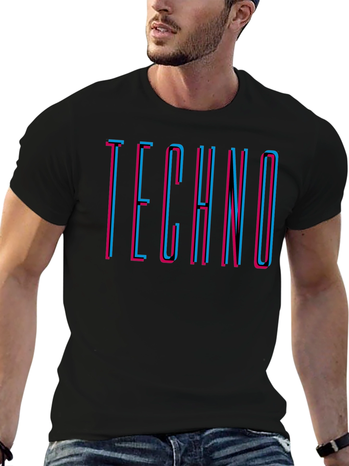 Retro Techno Graphic T-Shirt - Stylish Music Tee