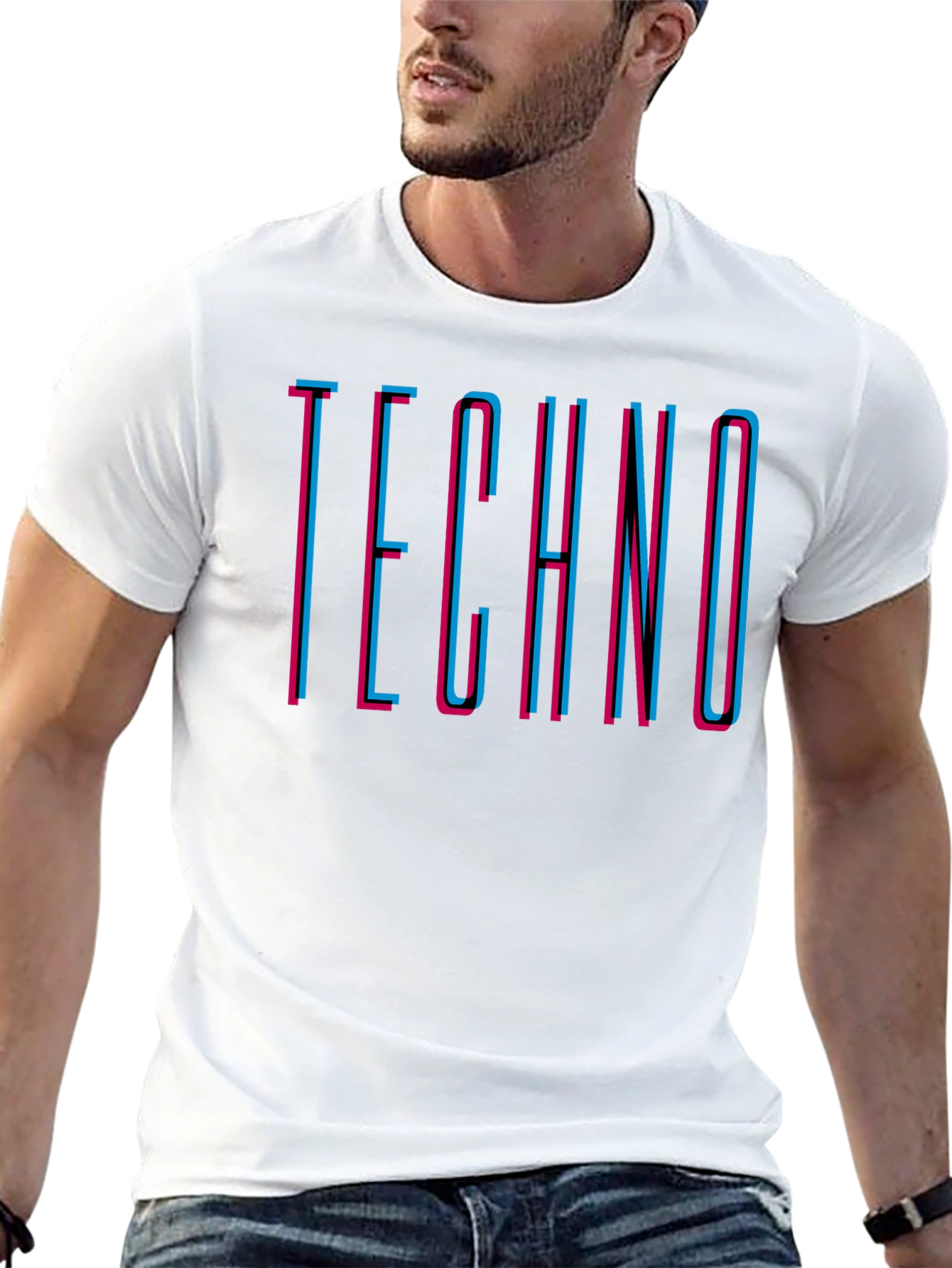 Retro Techno Graphic T-Shirt - Stylish Music Tee