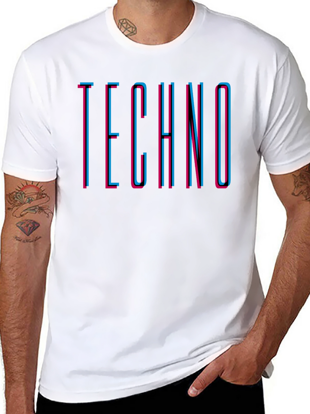 Retro Techno Graphic T-Shirt - Stylish Music Tee