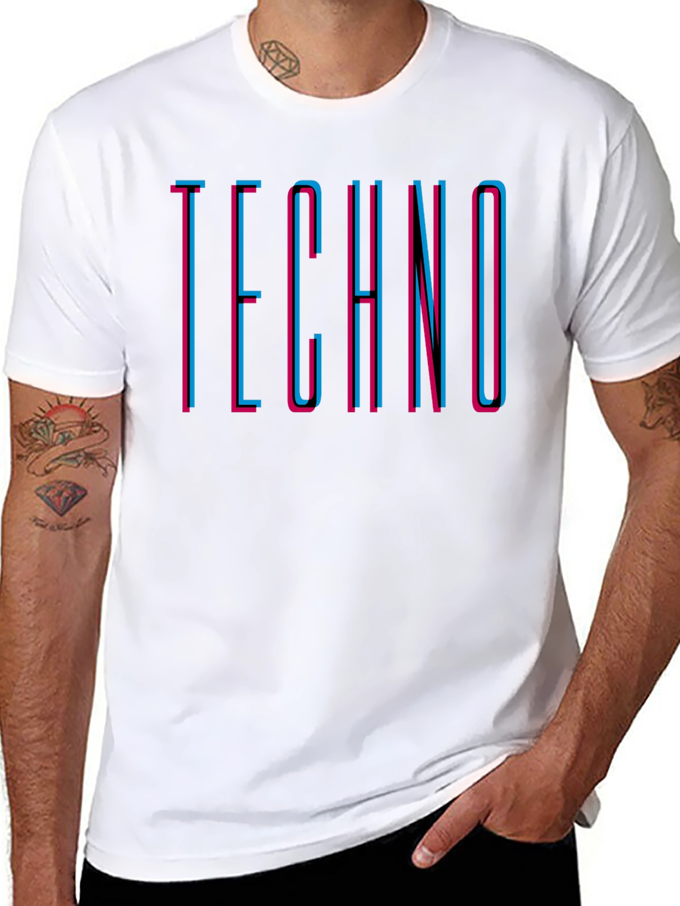 Retro Techno Graphic T-Shirt - Stylish Music Tee