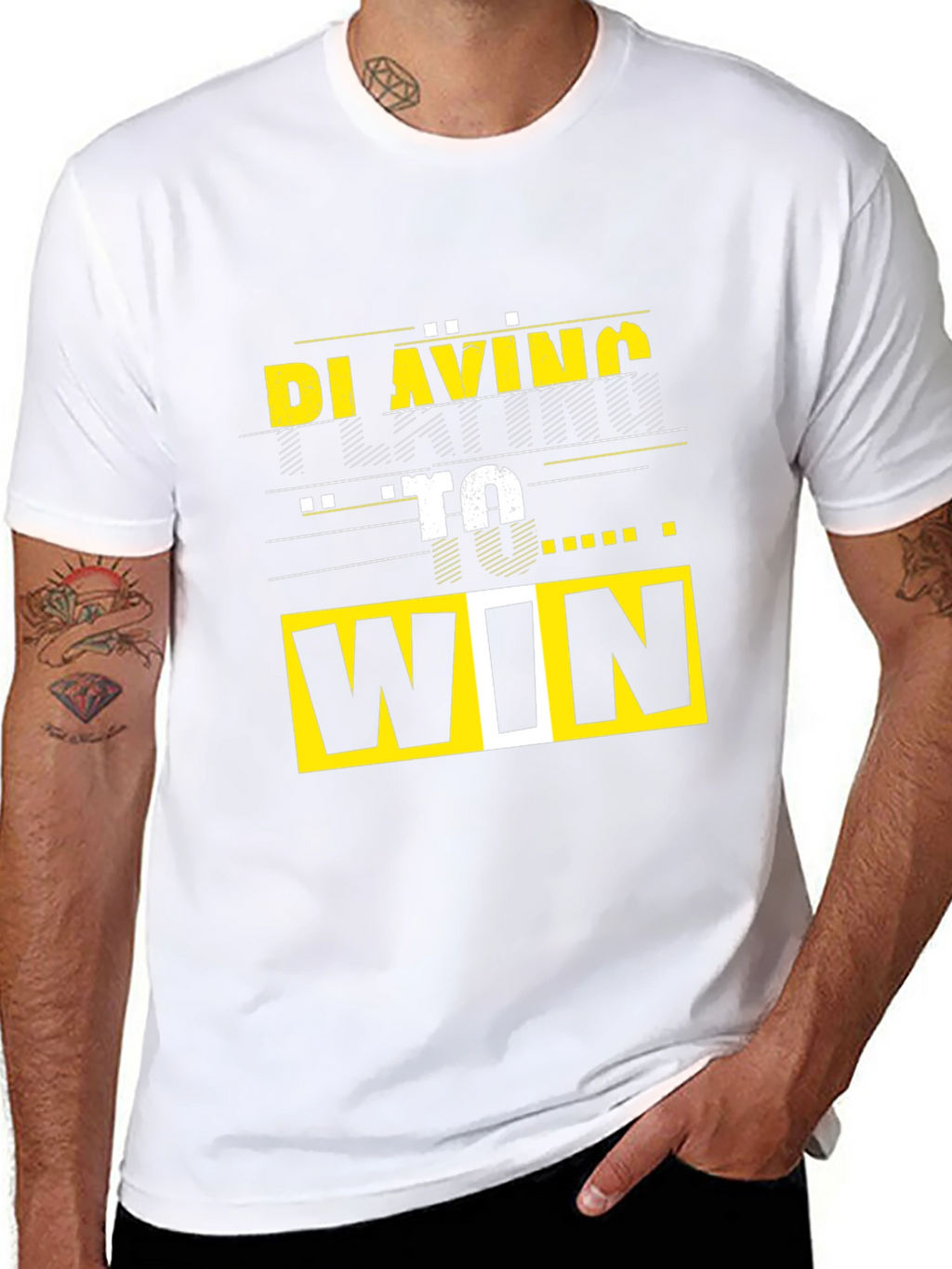 Playing To Win Graphic Tee - Black T-Shirt