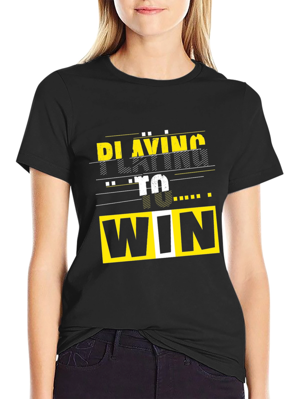 Playing To Win Graphic Tee - Black T-Shirt
