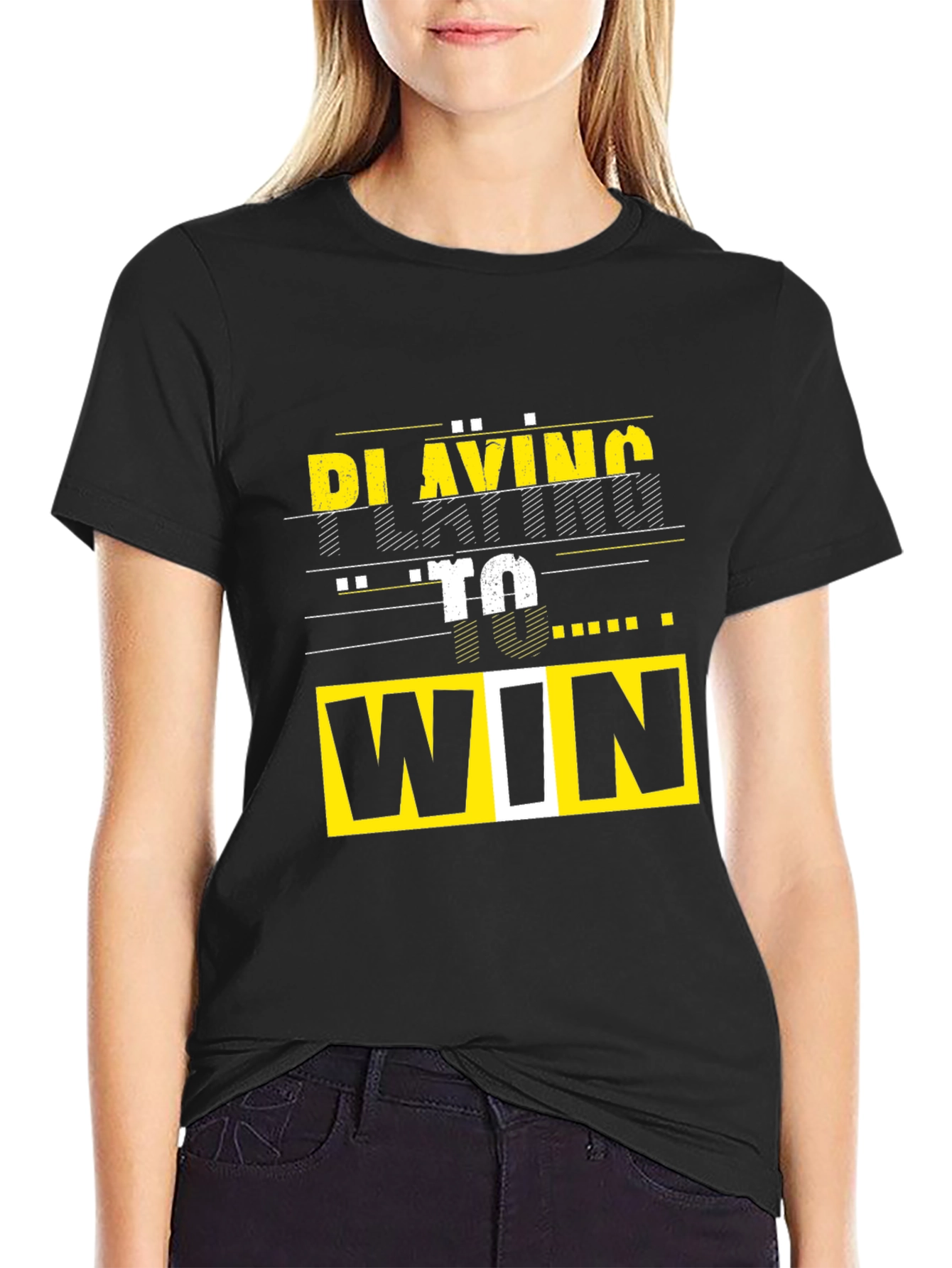Playing To Win Graphic Tee - Black T-Shirt
